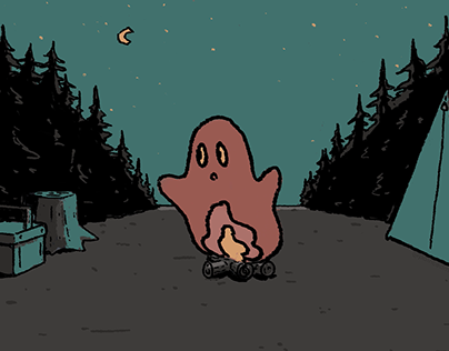 Campfire ghost