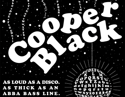 Cooper Black Type Specimen Poster