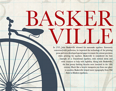 Baskerville Typeface Poster