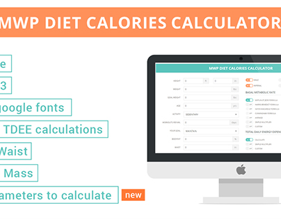 MWP Diet Calories Calculator Wordpress Plugin