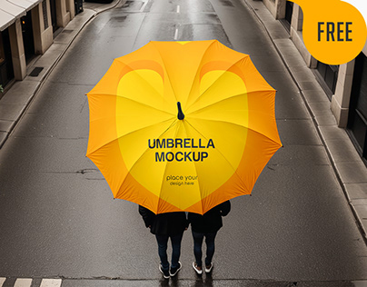 Free Umbrella Mockup. AI Generated
