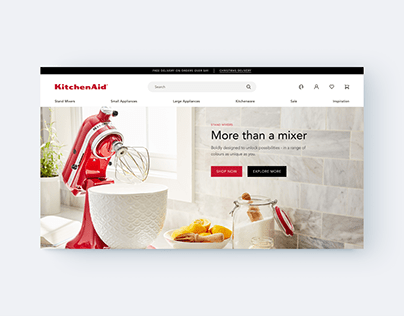 Project thumbnail - KitchenAid Online Store Redesign