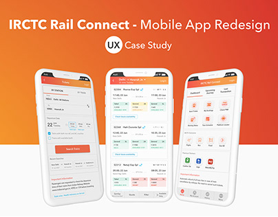 IRCTC Rail Connect- Mobile App Redesign