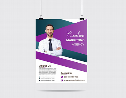 A corporate poster flyer design