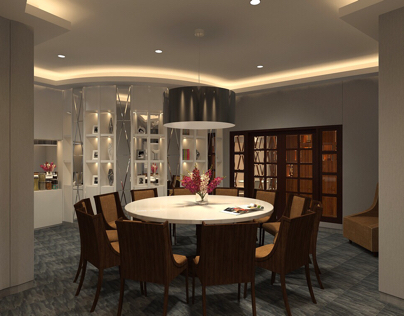 P's Office - Lobby & Pantry Design