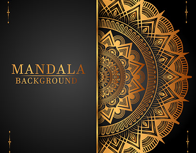 Luxury royal golden mandala background