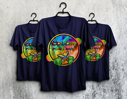 Multicolor Holi Paint T-Shirt Design