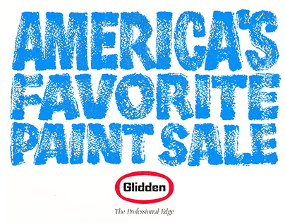 Glidden Paints Hand Lettering