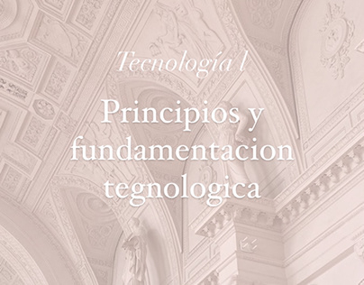 principios y fundamentacion tecnologia