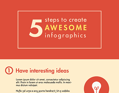 Infographic - 5 steps mockup