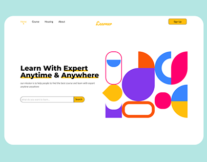 Learner-online course education website