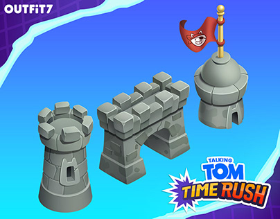 Talking Tom: Time Rush. Fortress buildings