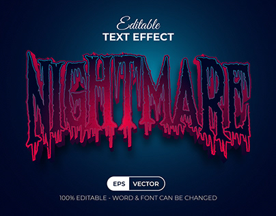 Halloween text effect style for illustrator