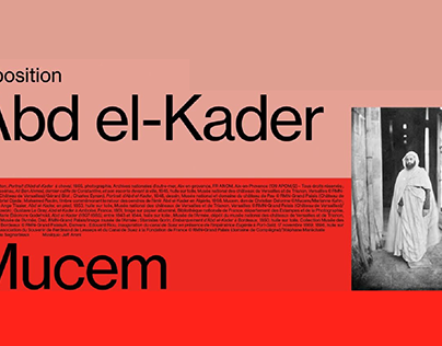 Arabic typeface for Abdelkader Exhibition at Mucem
