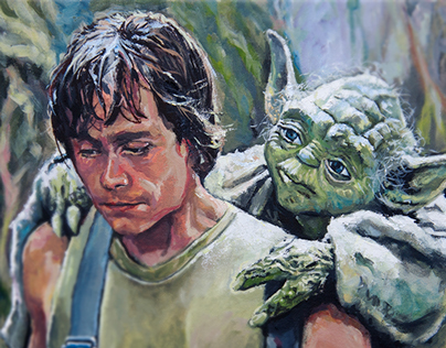 Yoda trains Luke