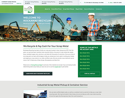 Rockaway Recycling Website UI Redesign