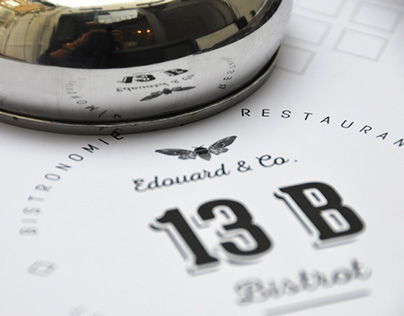Bistrot 13B - French Restaurant Branding
