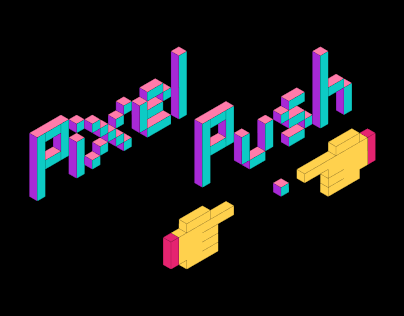 pixel push colourful