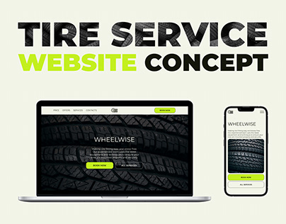 Landing page | Tire service website concept