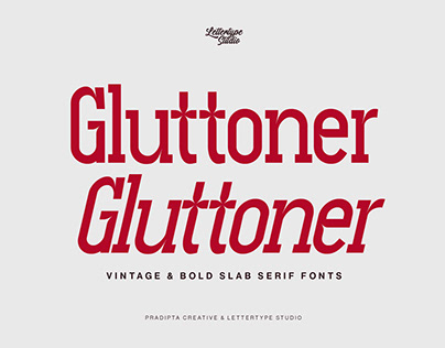 Gluttoner Inktrap Vintage & Bold Serif