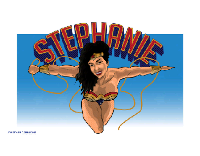 Stephanie as Wonder Woman