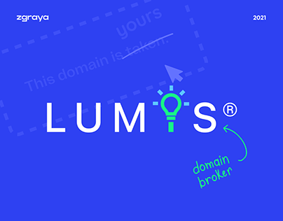 Lumis: website for a domain broker company