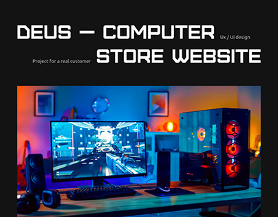 Project thumbnail - Gaming Computer Store - Ecommerce design - UX/UI design