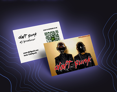 Augmented Reality Cards DJ/Producer daft punk concept