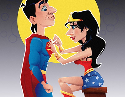 SuperMan and WonderWoman