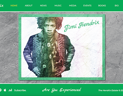 Jimi Hendrix Website Build | MSc Project
