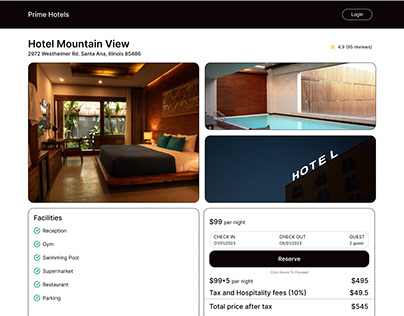 UI/UX Hotel Booking Platform Design