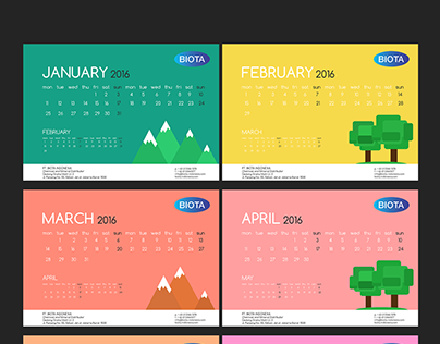 CalendarDesign for Biota