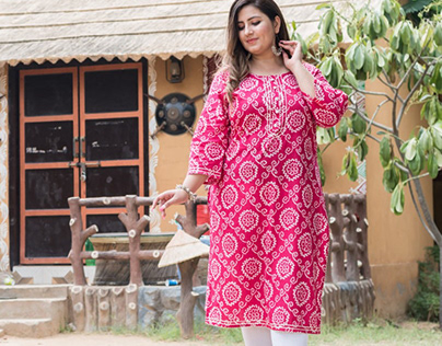 Buy Our Bandhani Kurta Online at Swasti Clothing