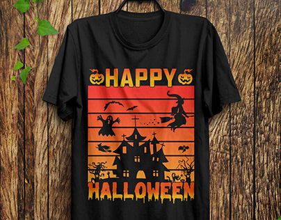 Happy Halloween T-shirt Design, Event T-shirt Design