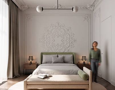 French modern bedroom