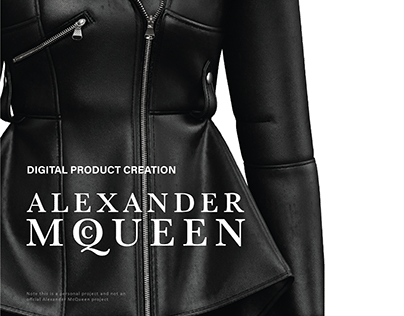 Alexander McQueen Leather Peplum Jacket
