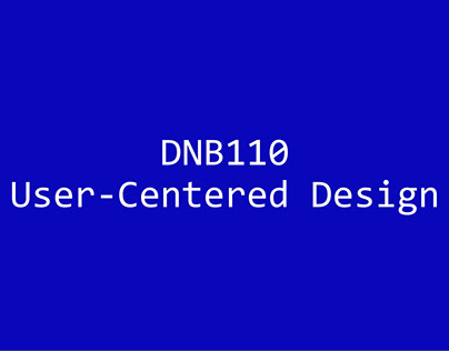 DNB110 User-Centered Design Assessment 1