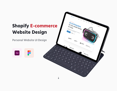 Shopify E-commerce website - Home page Design