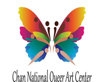 butterfly queer arts center logo design