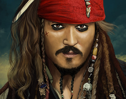Digital Painting Jack Sparrow