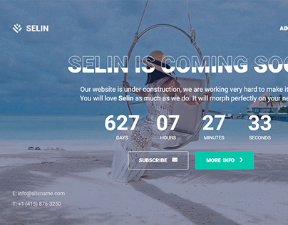 Selin - Creative Coming Soon WordPress Plugin