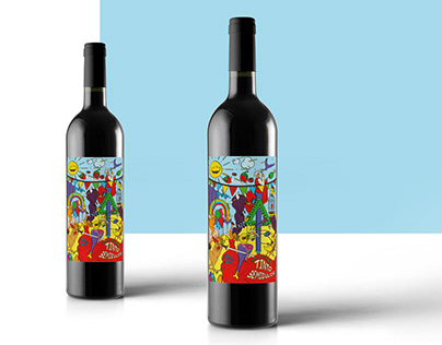 Tinto Semidulce - spanish wine label