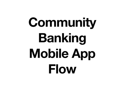 Community Banking Mobile App