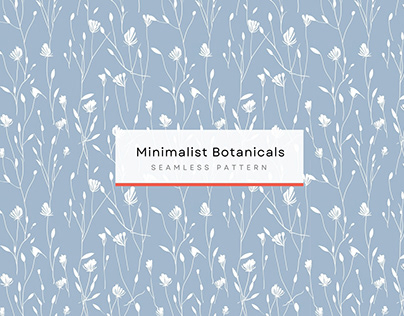 Minimalist Botanicals Seamless Patterns