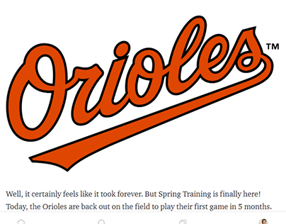 After 5 long months, the Orioles are back!