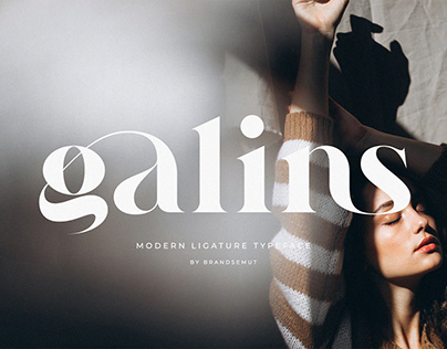 FREE FONT || Galins – Modern Ligature Typeface