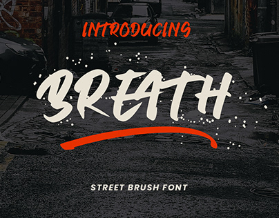 Breath Brush Font