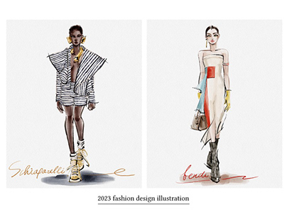 2023 fashion design illustration