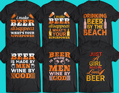 Beer t-shirt design bundle || Beer T-shirt design