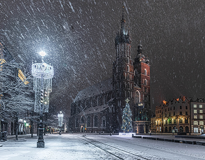 Snow in Krakow